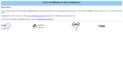 Desktop Screenshot of listes.koumbit.net